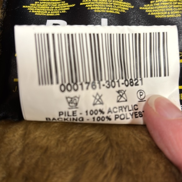 Barbour Warm Pile / snap Lined Gilet Waistcoat/snap in Liner Vest Brown - Picture 5 of 6